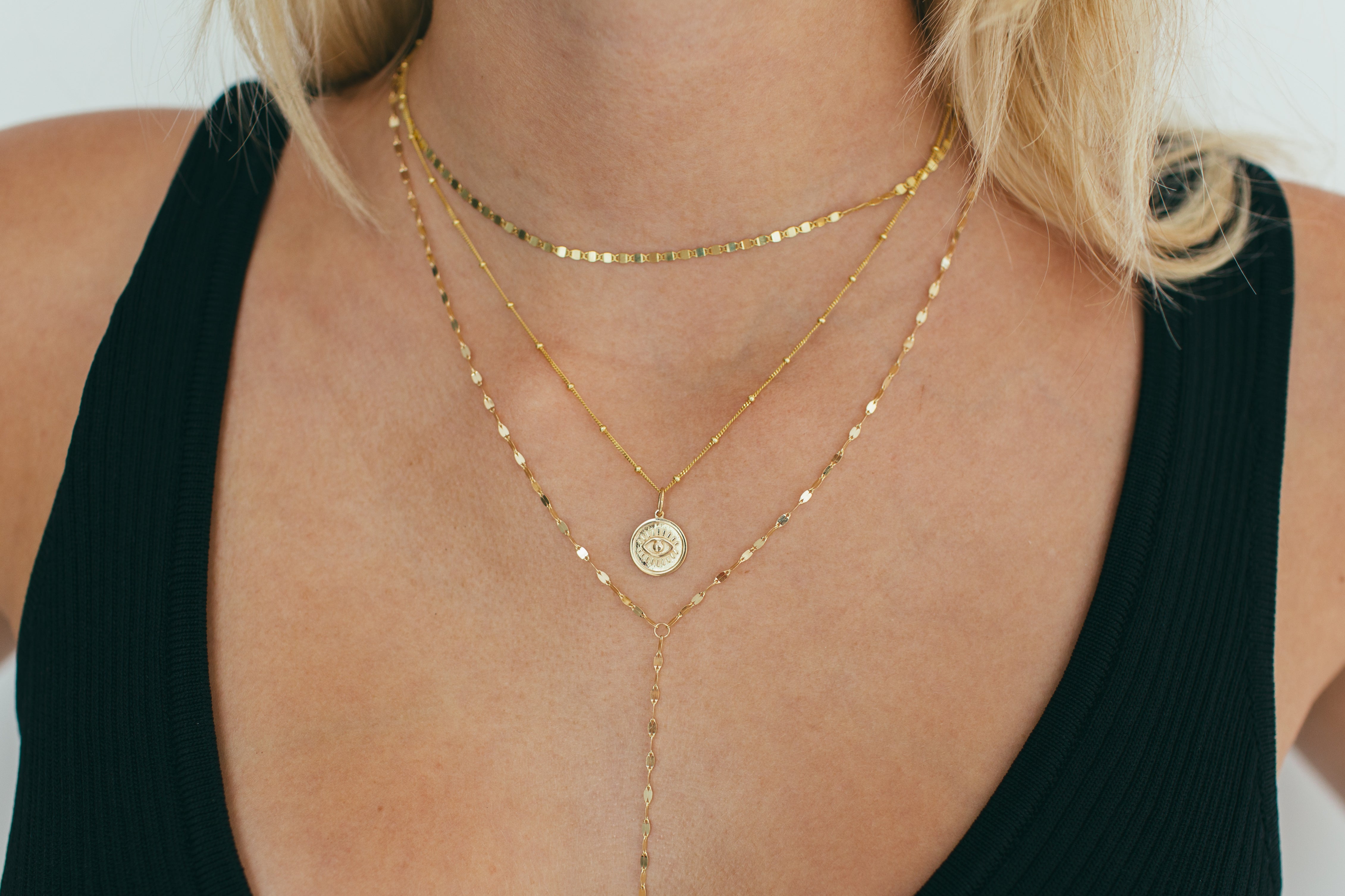 Gold Evil Eye Charm