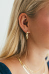 Thick Braided Gold Hoops