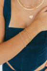 Small Gold Bead Bracelet