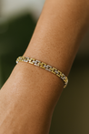 10K White and Yellow Gold Panther Bracelet