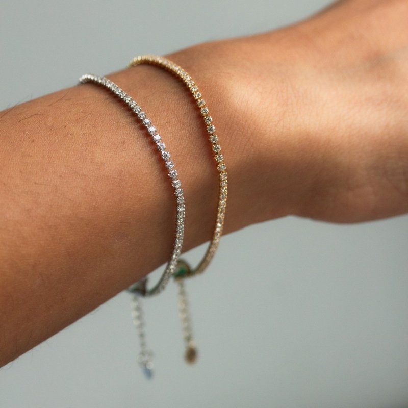 Lab-Grown Diamond Adjustable Tennis Bracelet