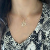 Large Fluted Star of David Pendant
