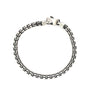 Men's Oxidized Sterling Silver Large Box Bracelet