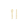 Multi Shape Diamond Bezel Huggie Earrings - Jessica Jewellery