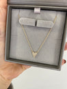 Jessica Jewellery's diamond heart necklace as a statement accessory.