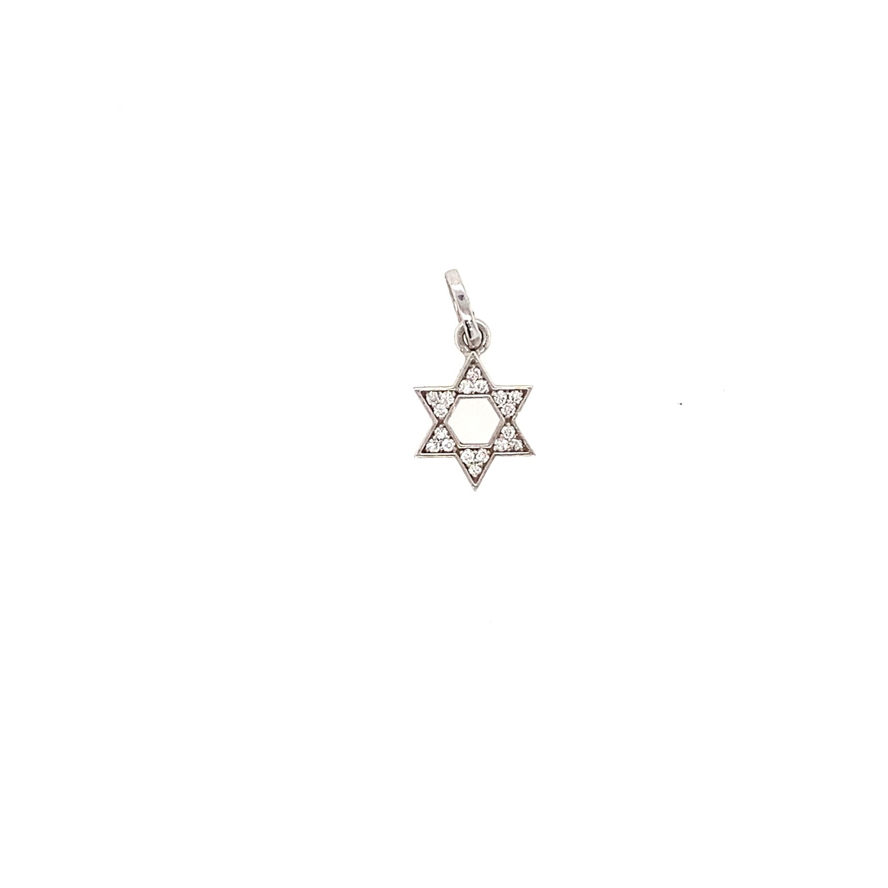 Small Diamond Star of David Charm - Jessica Jewellery