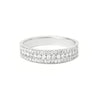 14K Triple Row Pavé Diamond Ring