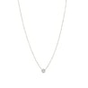 14K Diamond Bezel Necklace