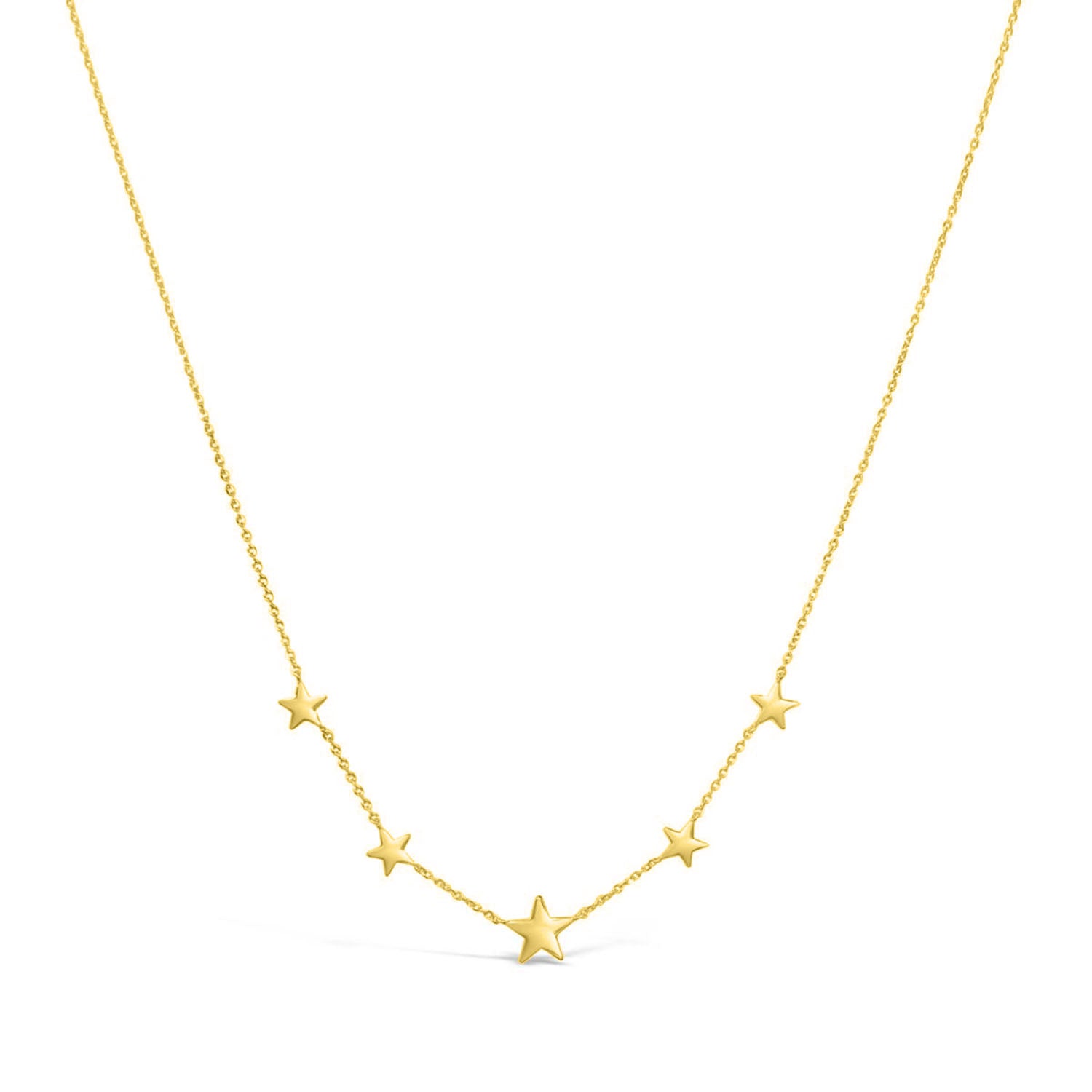 14K Gold Petite Star Necklace