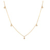 14K Gold Diamond Drop Necklace