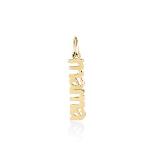 Mini Gold Block Mama Charm