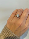 14K Gold Single Prong Diamond Ring