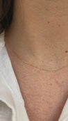 Mini Gold Paperclip Chain Necklace