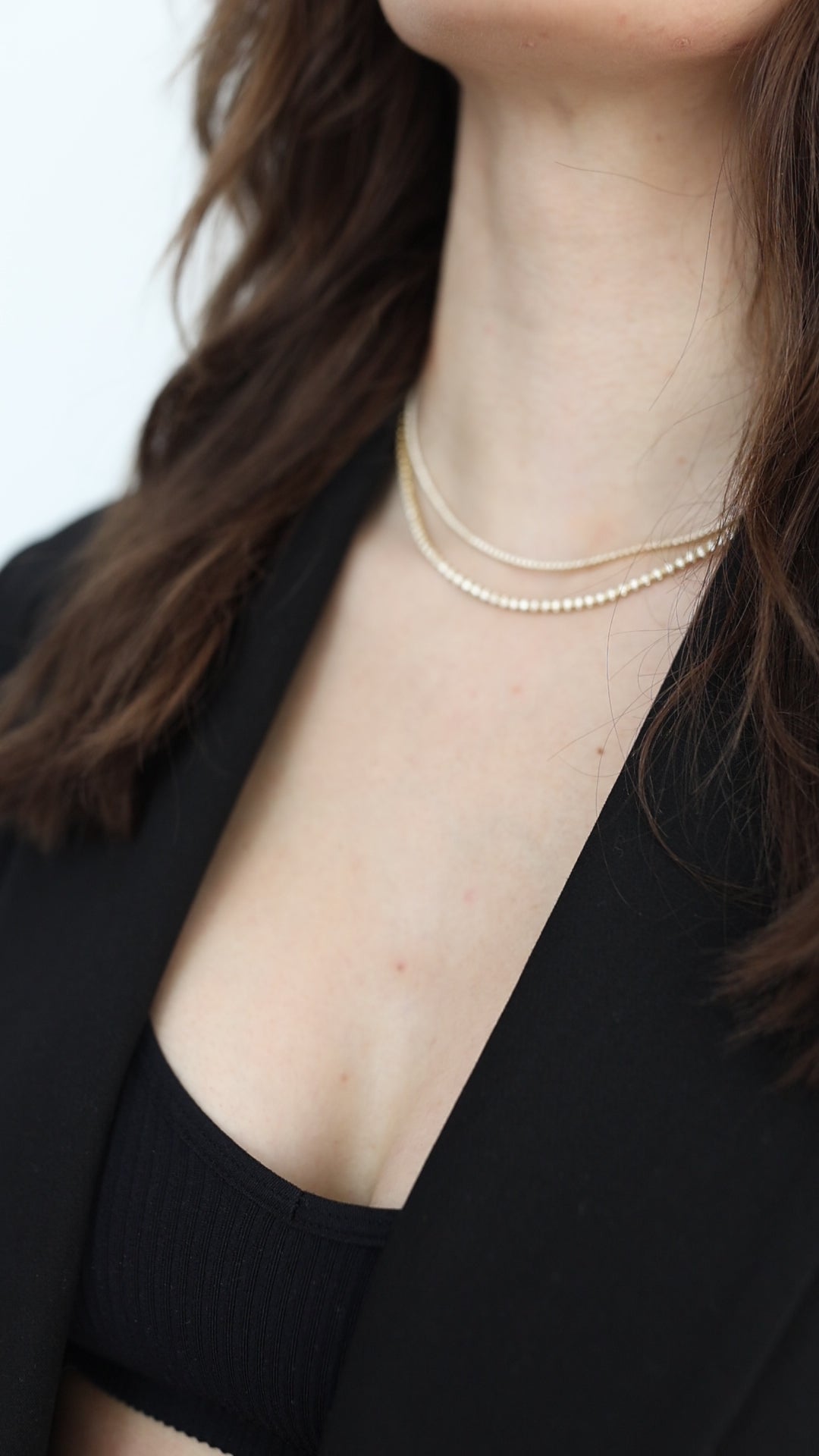 Classic Mini Diamond Tennis Necklace