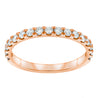Jessica Jewellery rose gold pavé-set diamond ring. 