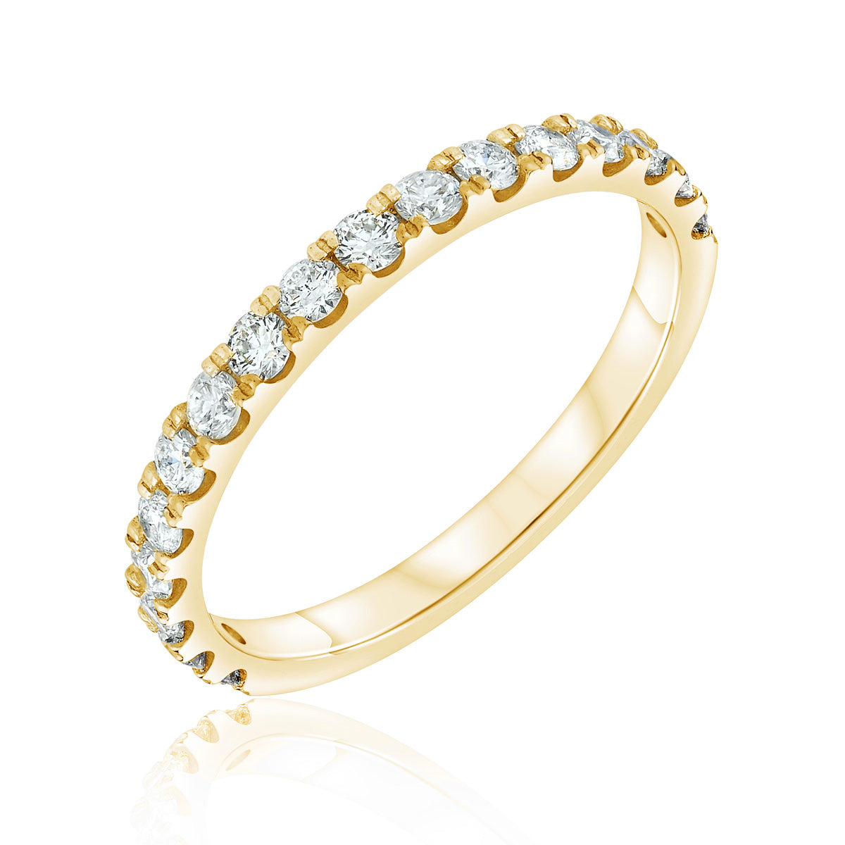 Jessica Jewellery yellow gold pavé-set diamond ring. 