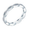 Jessica Jewellery white gold diamond infinity ring. 