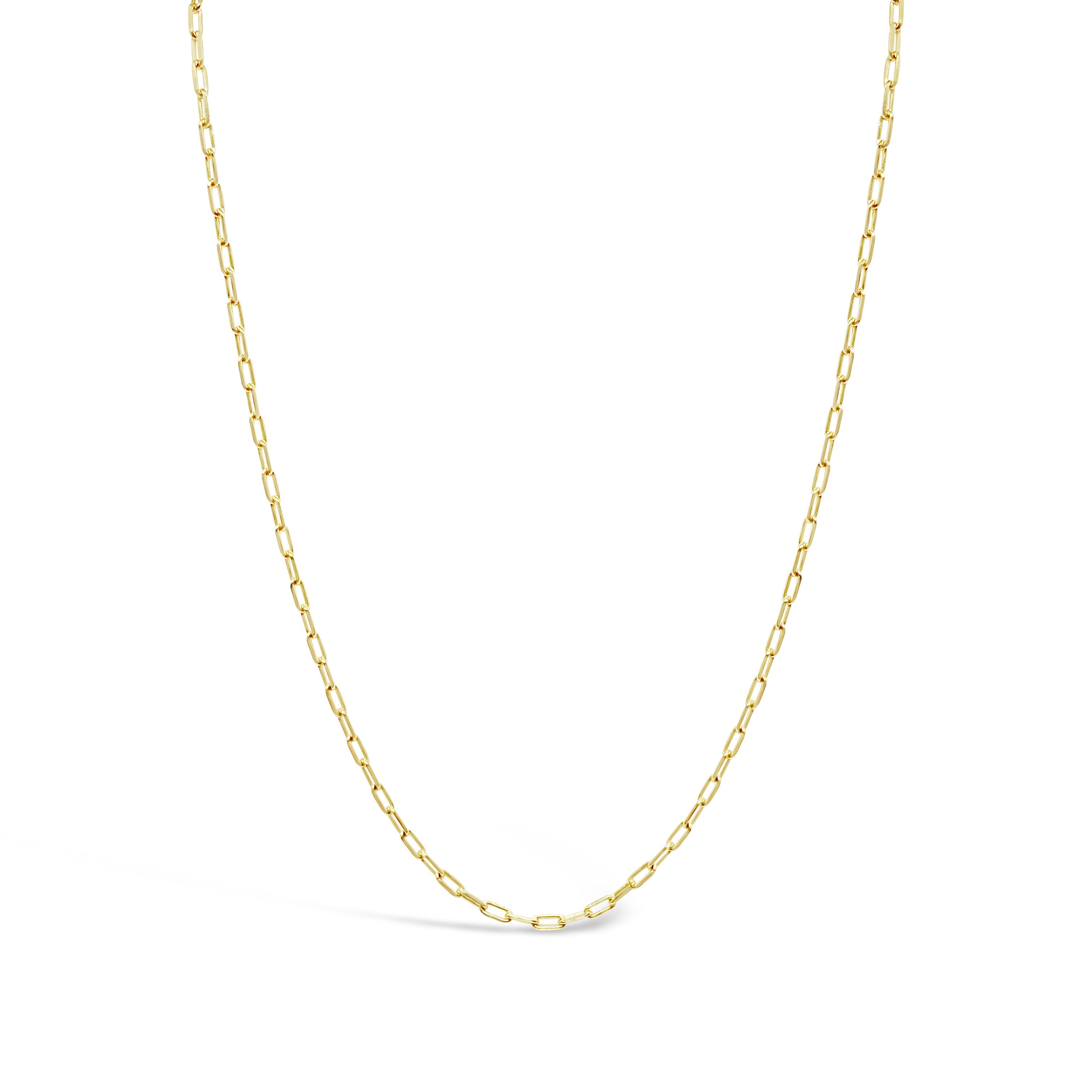 10K Gold Medium Paperclip Chain Necklace - Jessica Jewellery