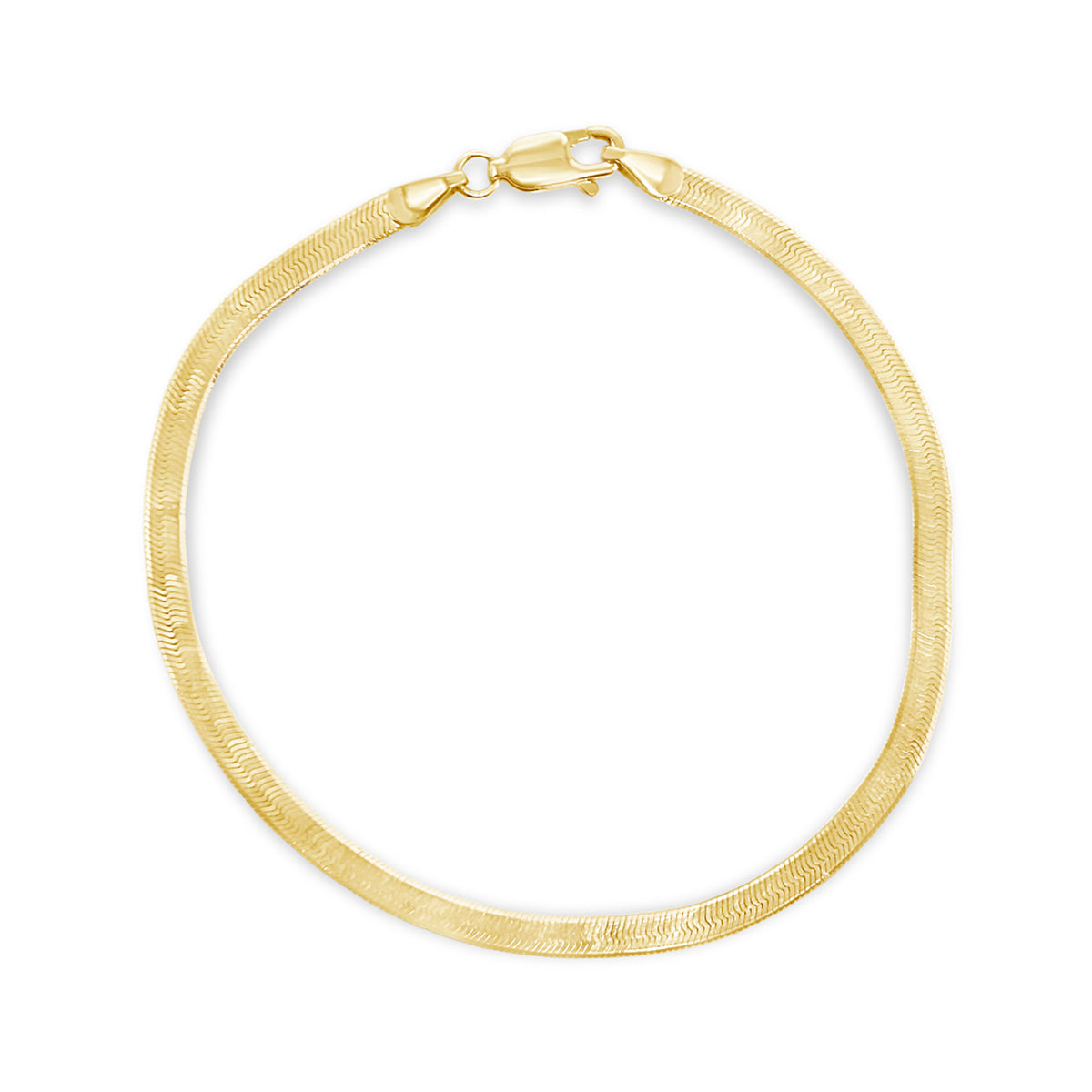 14 Karat Gold Herringbone Bracelet - Jessica Jewellery
