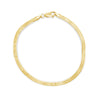 14 Karat Gold Herringbone Bracelet - Jessica Jewellery