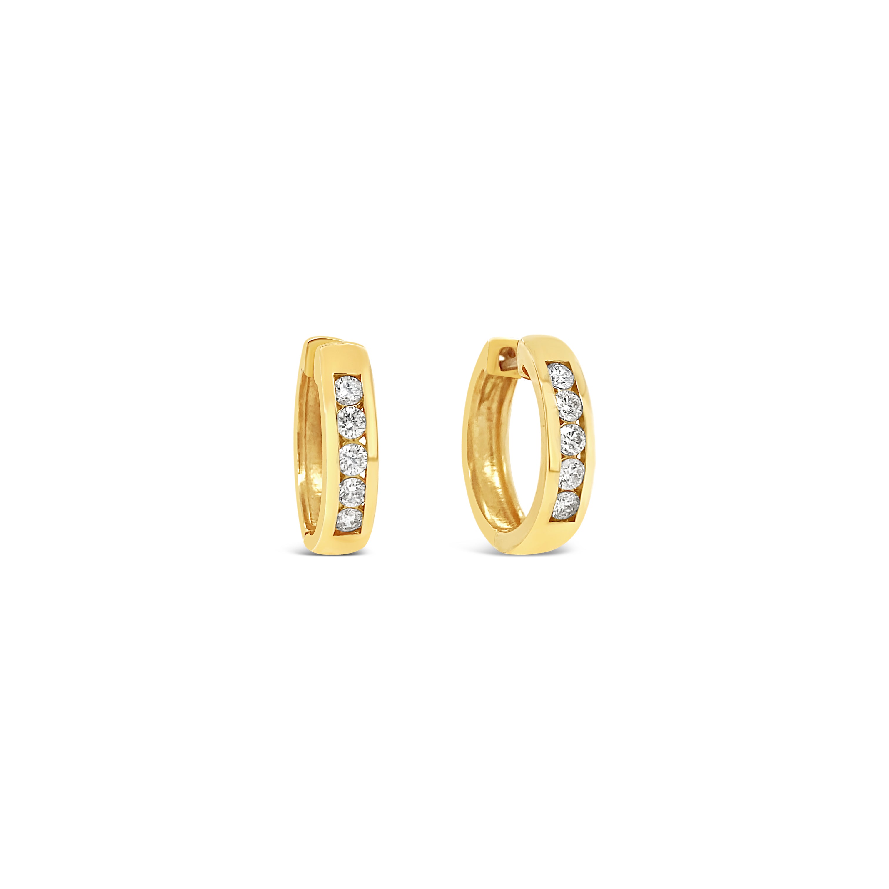 Channel Set Diamond Huggies