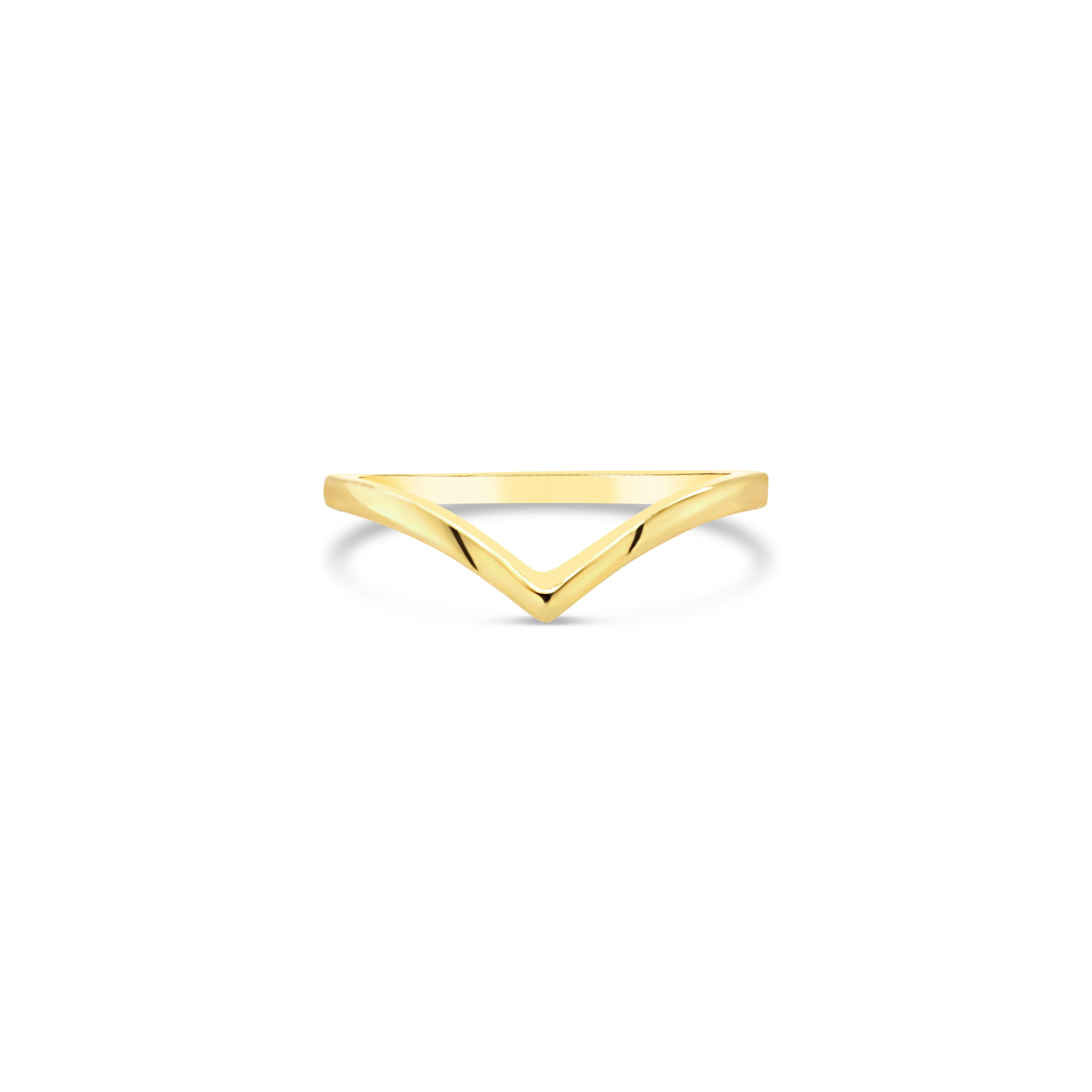 10K Gold V Ring
