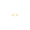 Gold Happy Face Studs