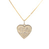 Personalized Diamond Initial and Heart Medallion