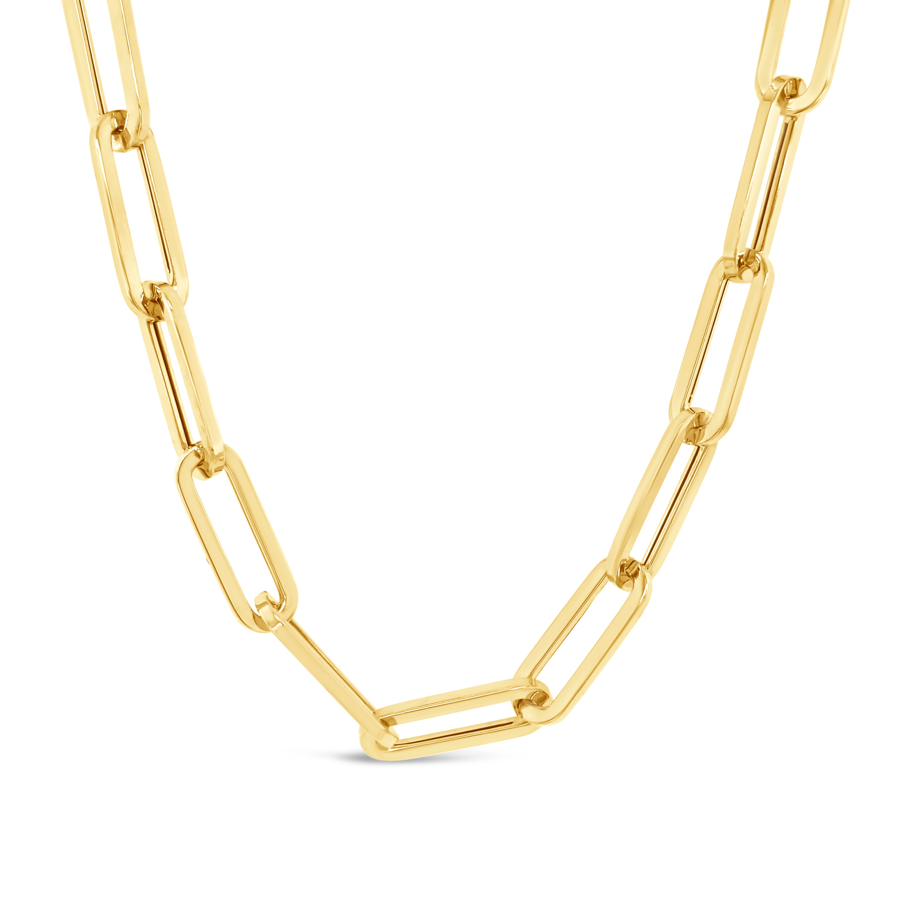 10K Gold Chunky Large Paperclip Chain