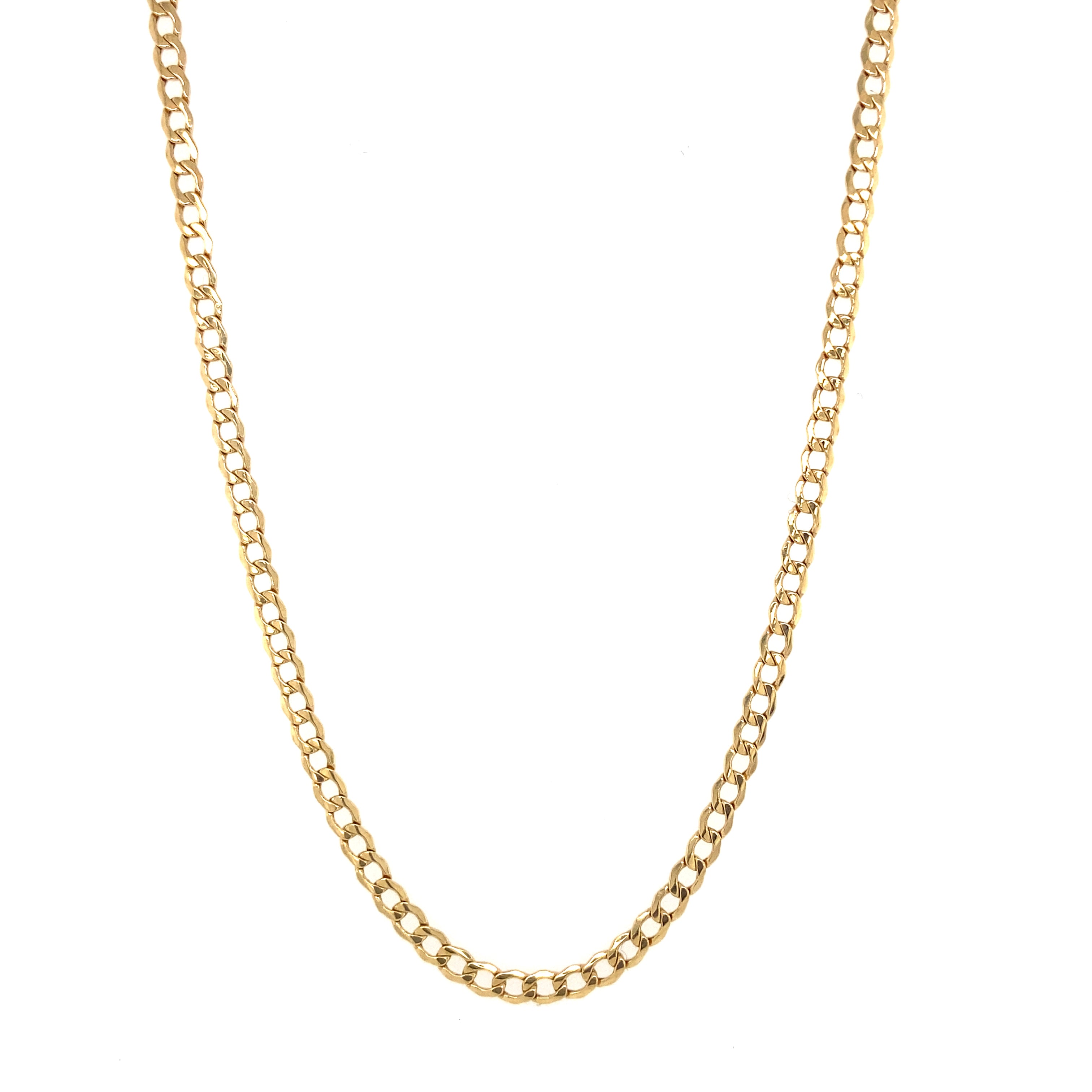 10K Gold Hollow Rounded Curb Chain