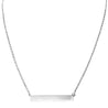 White gold bar necklace by Jessica Jewellery. 