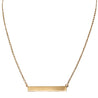 Yellow gold bar necklace by Jessica Jewellery. 