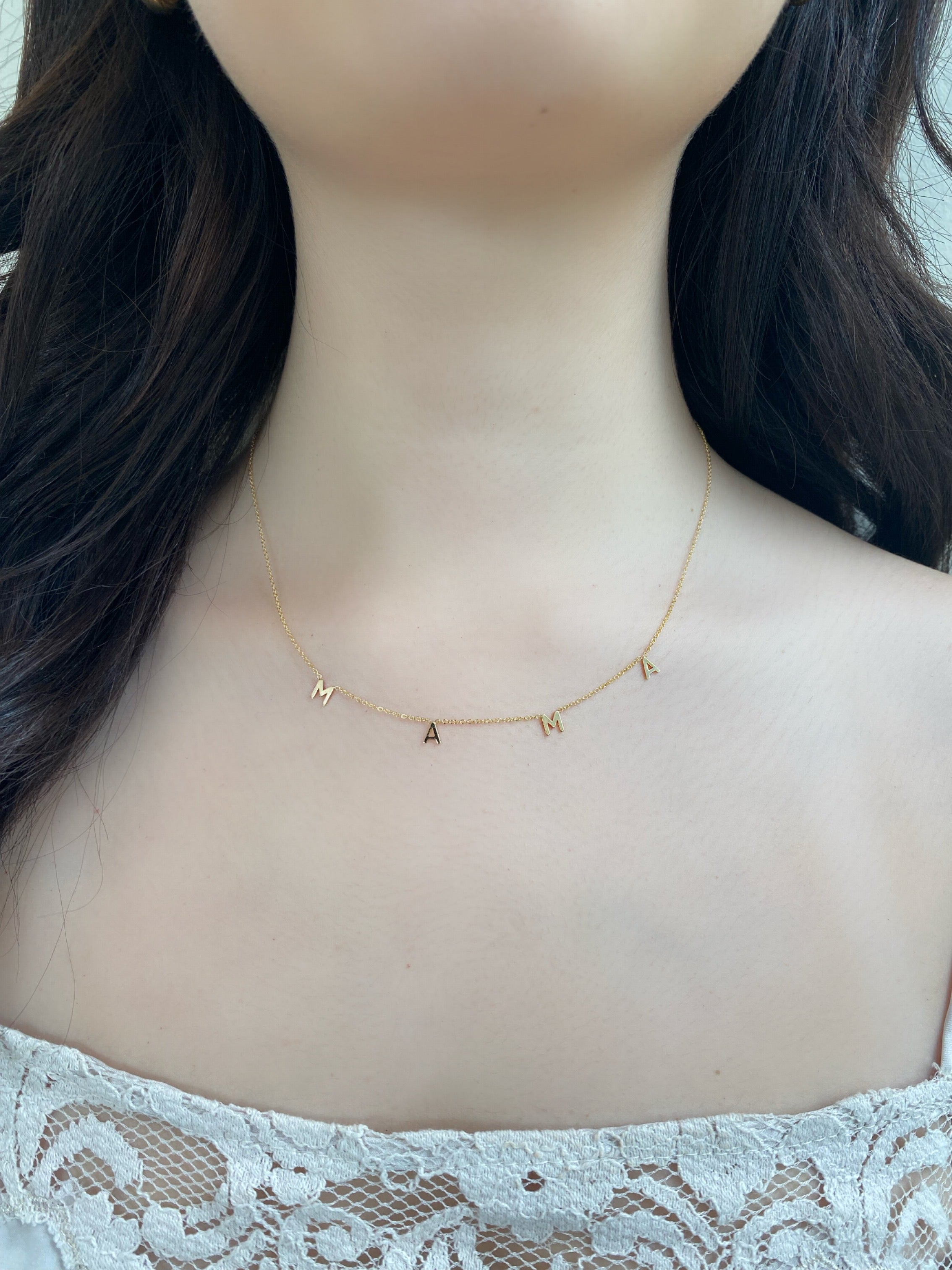 14K Gold Mama Necklace