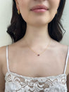 Bezel Birthstone Necklace