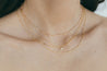 14 Karat Gold Asymmetrical Initial Necklace