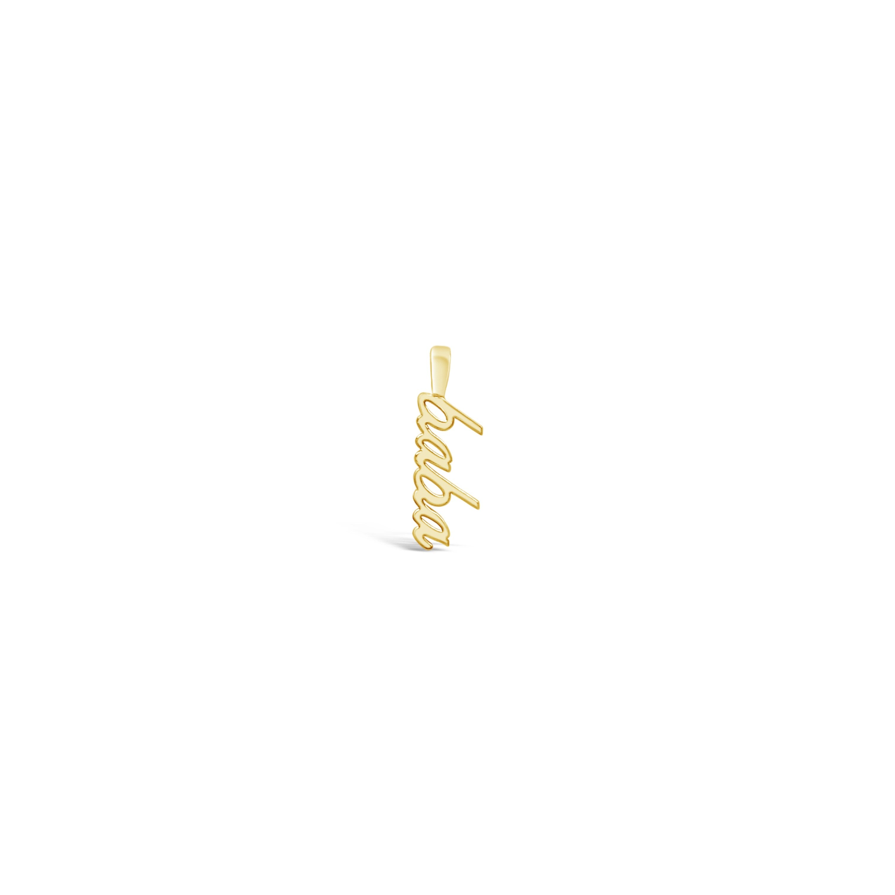 Gold Personalized Name or Word Charm