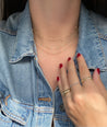 Pink Enamel and Bead Necklace