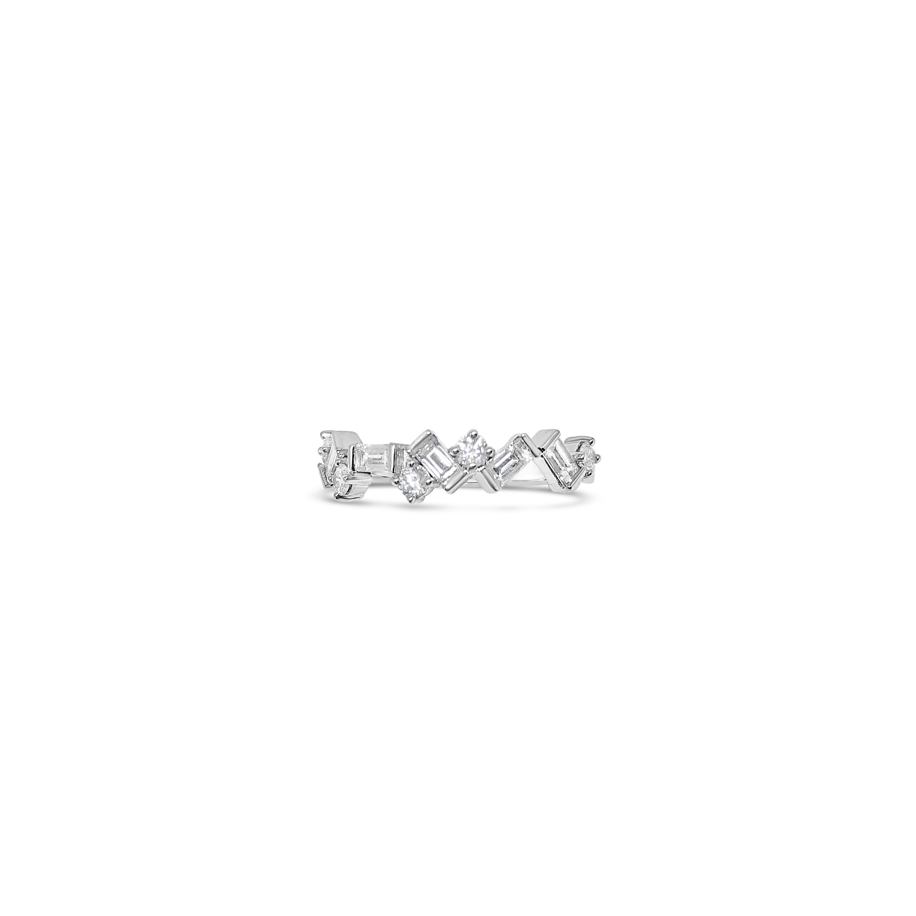 Zig Zag Diamond Ring
