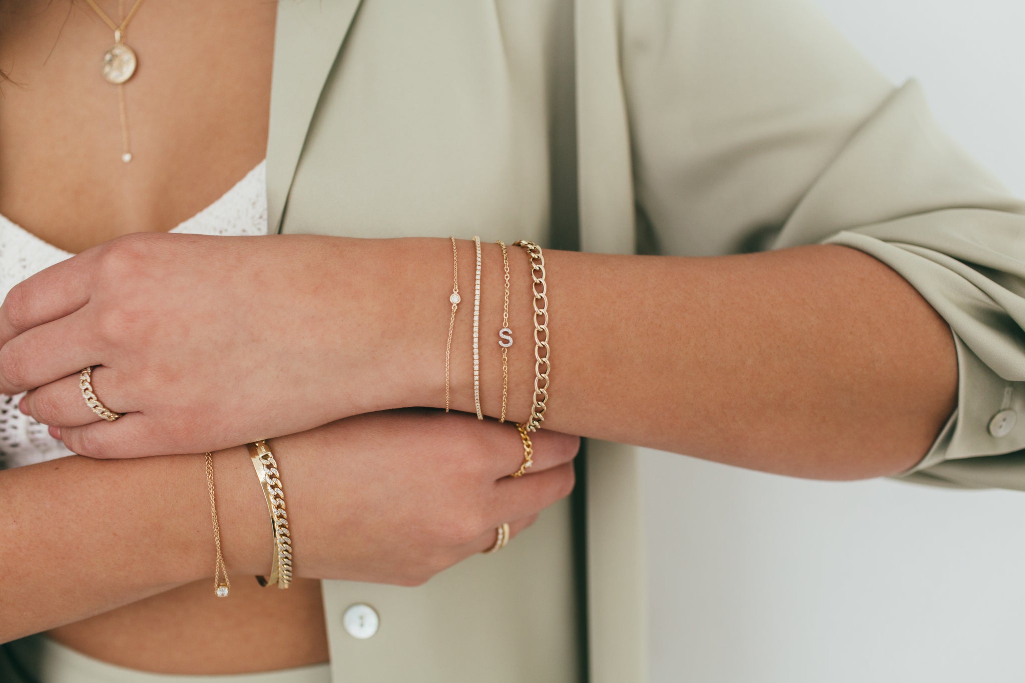 Custom 4mm Letter Bracelet – Jessica Michal Jewelry