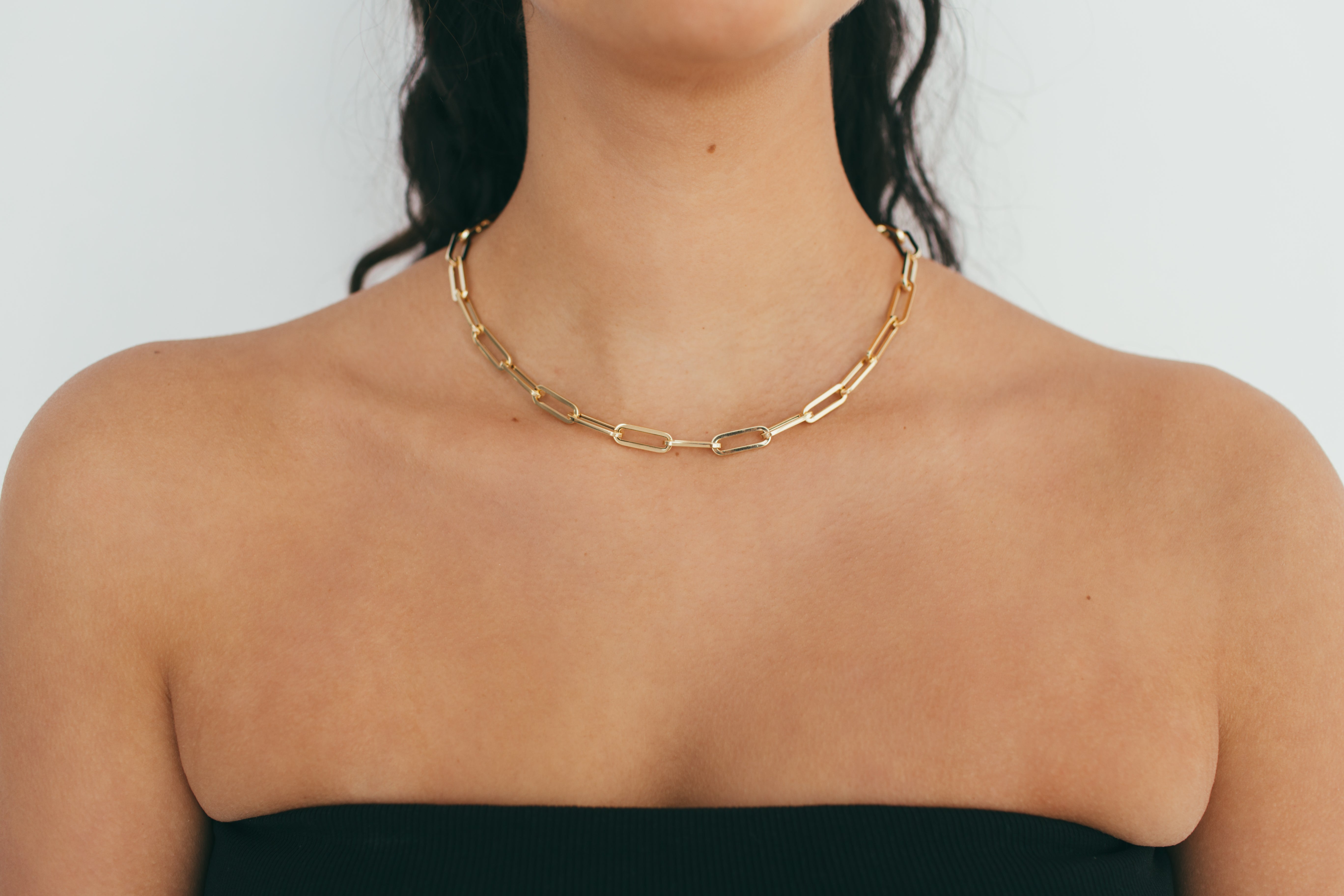 10K Gold Chunky Large Paperclip Chain