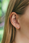 Pearl and Diamond Chain Earring