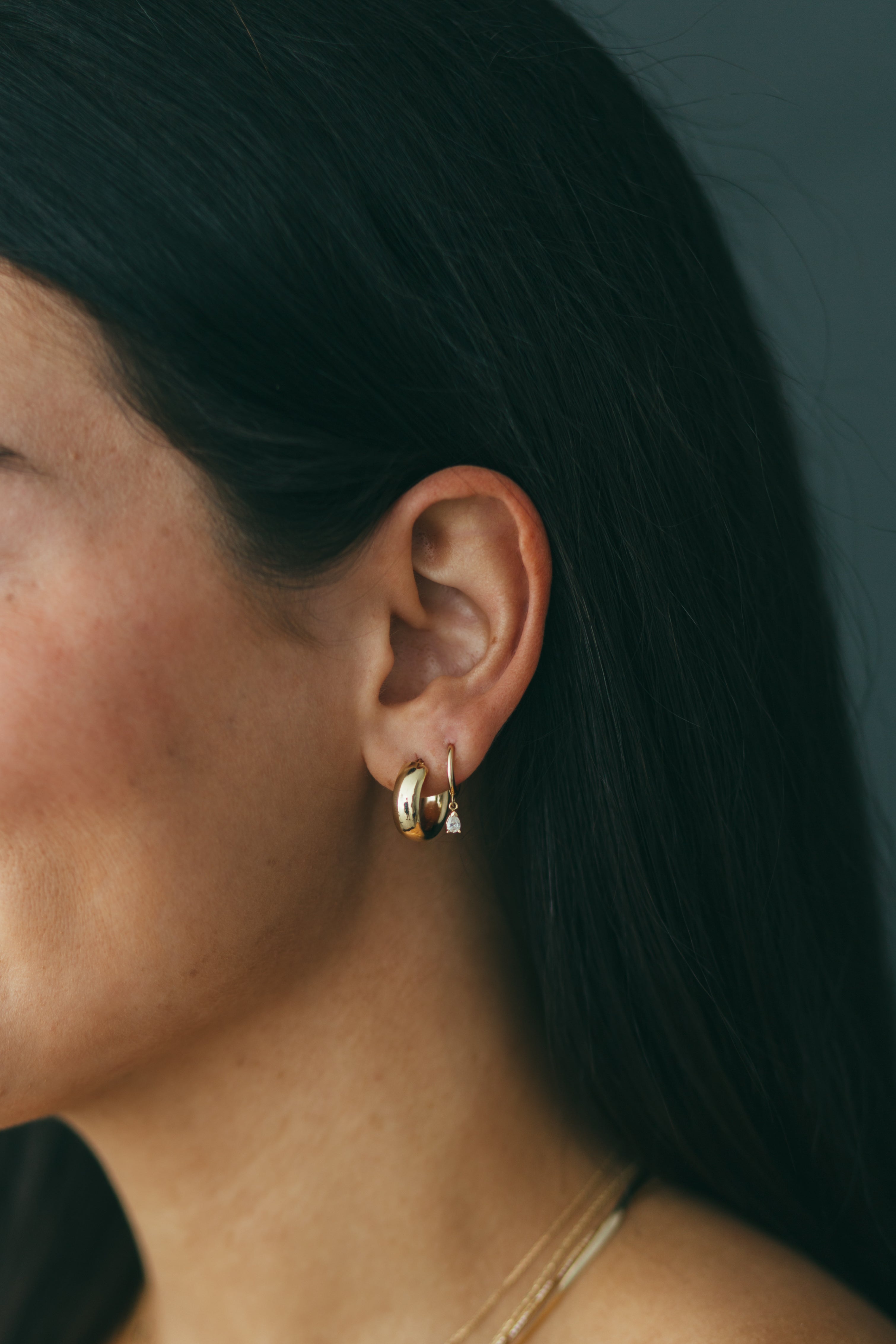 10K Gold 5mm Extra Thick Hoop Earrings