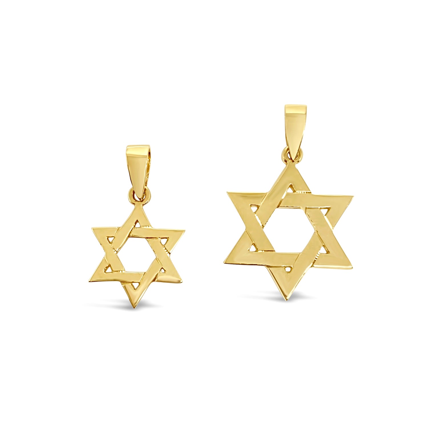 Gold Star of David Charm