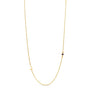 14 Karat Gold Initial and Birthstone Necklace