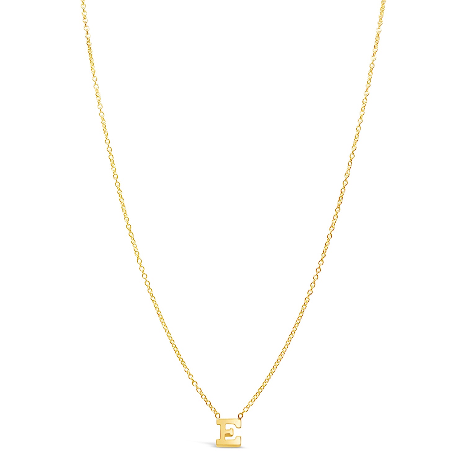 14K Gold Bold Initial Necklace