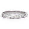 Jessica Jewellery white gold twisted diamond ring. 