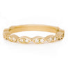 Jessica Jewellery yellow gold diamond leaf ring. 
