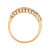 Jessica Jewellery yellow gold raised diamond ring. 
