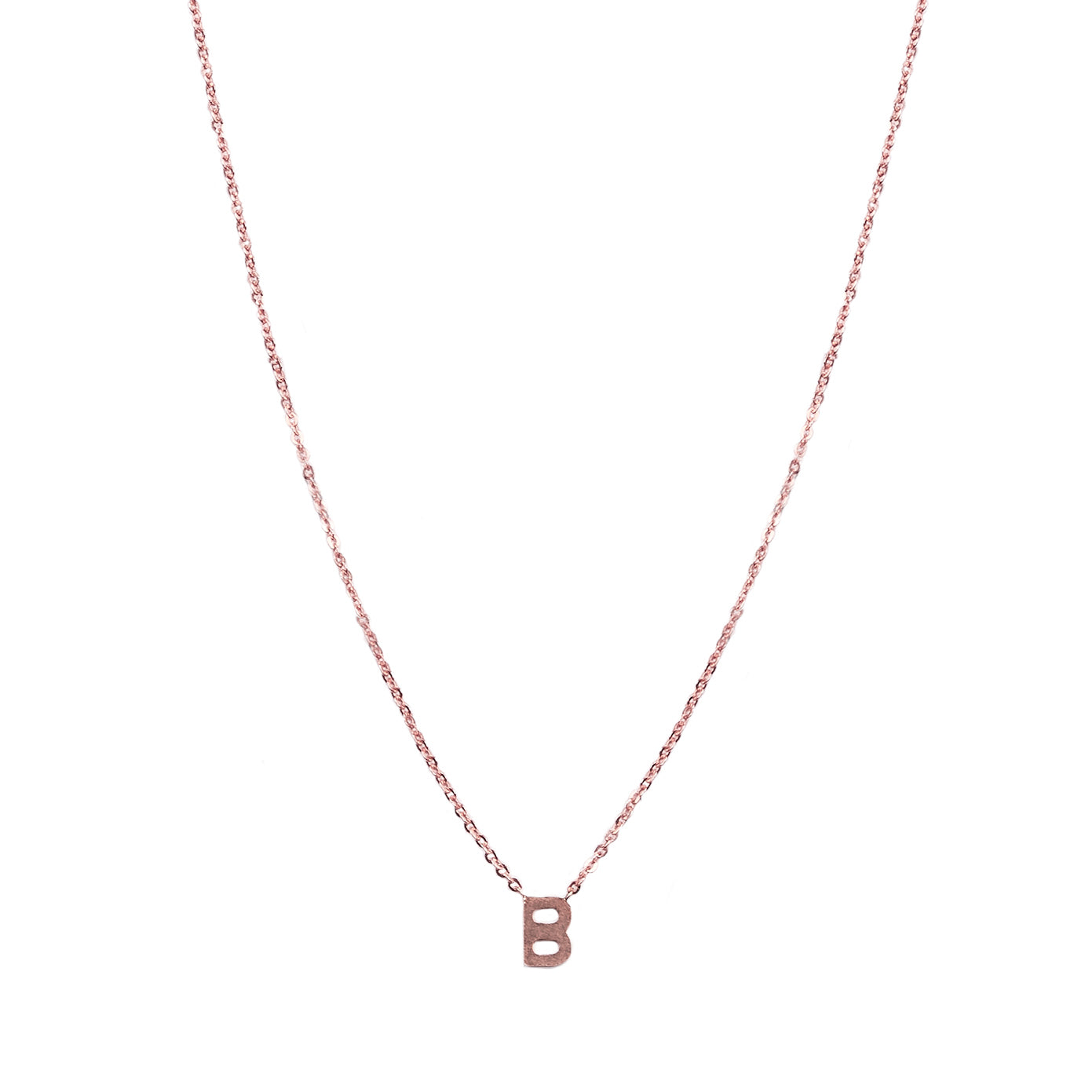 14K Gold Centered Initial Necklace