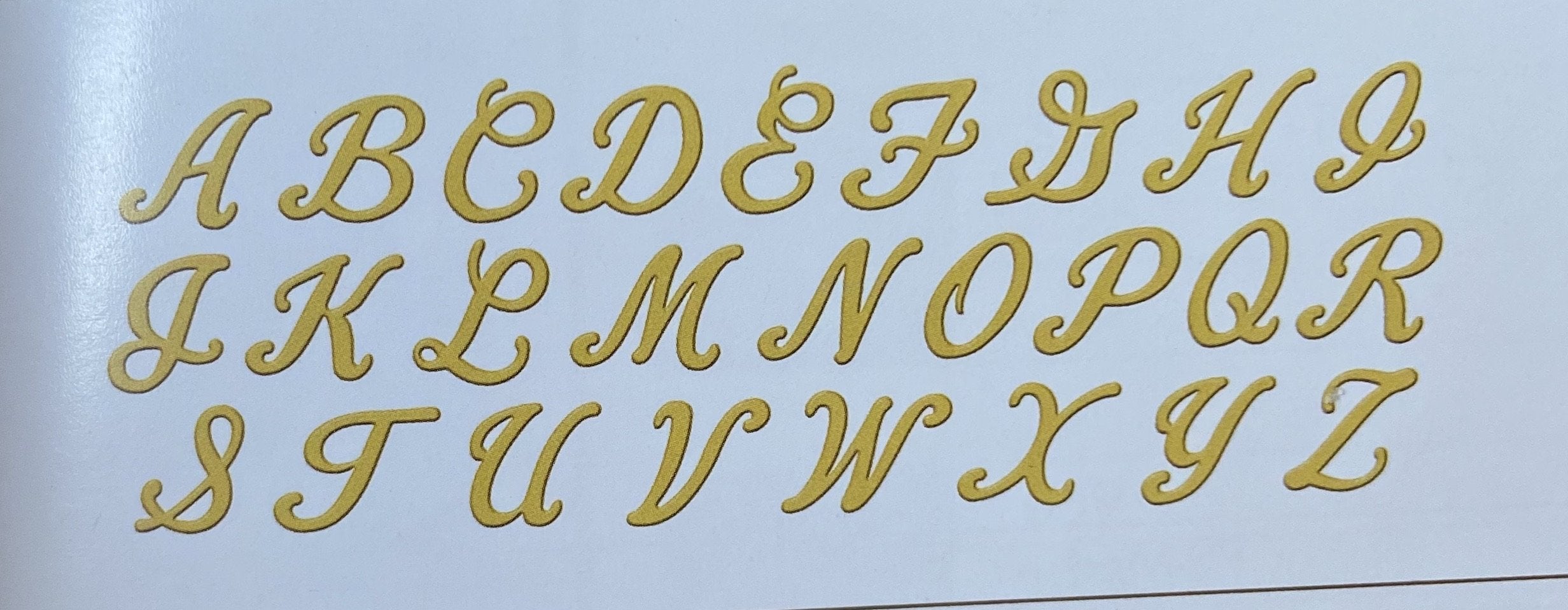 14K Gold Script Initial Necklace